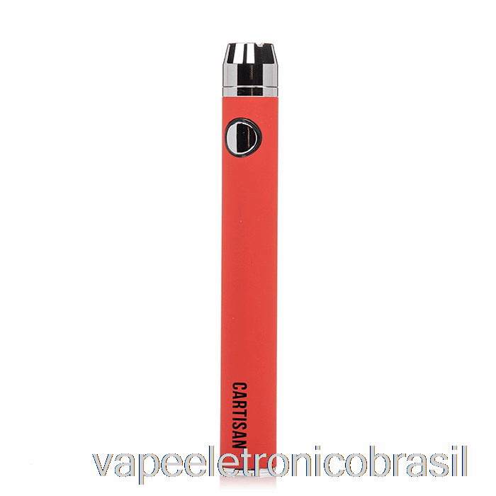 Vape Recarregável Cartisan Button Vv 900 510 Bateria Vermelha